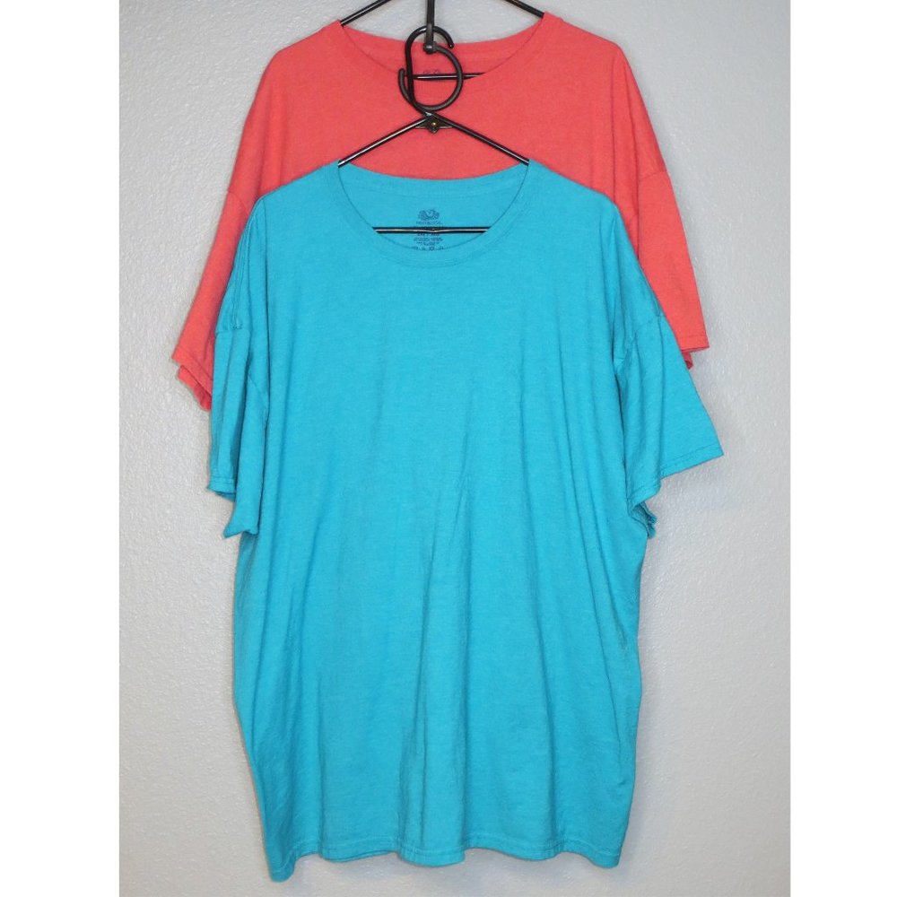 Lot of 2 - Mens Fruit of the Loom Short Sleeve T-Shirts - 3XL